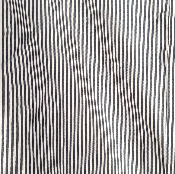 Lauren Ralph Lauren Woman’s Blouse Button Up Size 16 Striped White/blue Logo - Picture 2 of 13